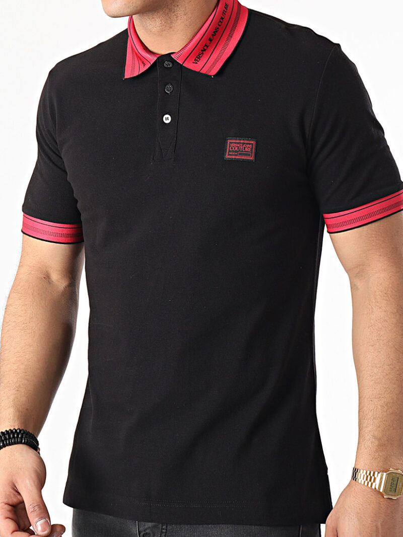 Versace Jeans POLO NOIRE ROUGE